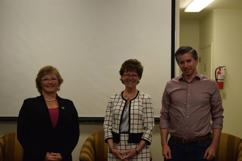District 3 King County Council candidates, left to right: Sarah Perry, Kathy Lambert and Joe Cohen. Photo by Conor Wilson/Valley Record