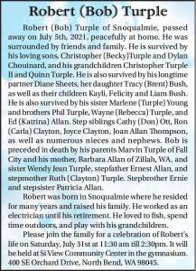 Robert (Bob) Turple | Obituary