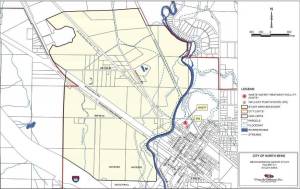 Map of the proposed Meadowbrook Utility Local Improvement District project. Photo courtesy of the City of North Bend