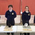 Photo Courtesy of the Snoqualmie Valley School District
Mount Si FFA students present their rabbits, from left: James Graham, Greg Graham, Elena Rourke, and Rebecca Glover.