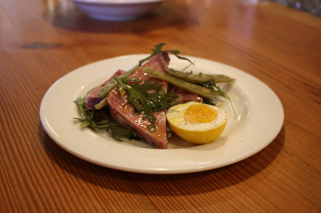 Chef Kyle Bopes Pork Country Terrine. Photo by Cameron Sheppard/Sound Publishing