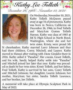 Kathy Lee Tolleth | Obituary