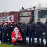The Snoqualmie Fire and Police Department participated in the second annual Santa Parade and Food Drive on Dec. 18, to benefit the Helping Hands Ministry Backpack Program. The group provided food for over 200 kids who face food insecurity and provided gifts to 262 kids in the Valley. Courtesy photo