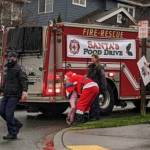 The Snoqualmie Fire and Police Department participated in the second annual Santa Parade and Food Drive on Dec. 18, to benefit the Helping Hands Ministry Backpack Program. The group provided food for over 200 kids who face food insecurity and provided gifts to 262 kids in the Valley. Courtesy photo