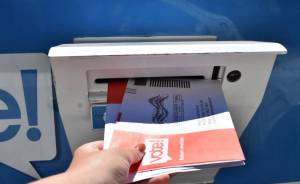 A King County Elections ballot drop box.