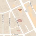 Map of proposed Rail development in Snoqualmie in relation to City Hall and Snoqualmie Depot. Graphic by Conor Wilson/Valley Record