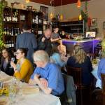 Photo by William Shaw/Valley Record
Customers eat at Francesco Ristorante Italiano in Snoqualmie on March 24, with proceeds going to Operation Palyanytsya, a humanitarian relief project that works to provide evacuations, aid, shelter and supplies to those in Ukraine.