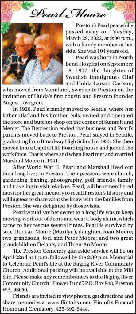 Pearl Moore | Obituary