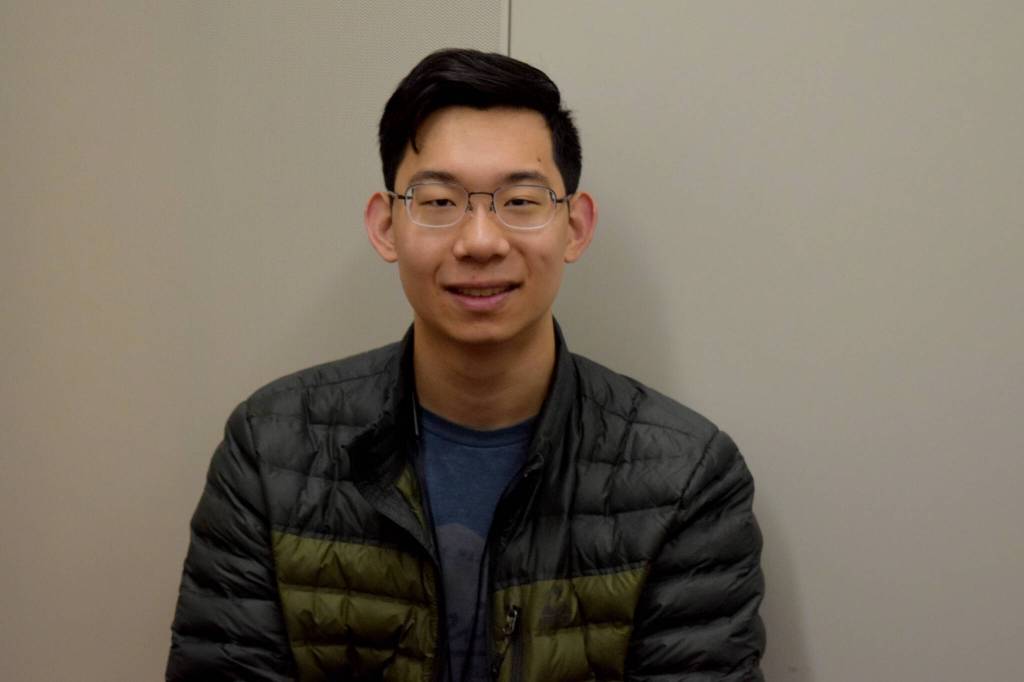 Mount Si senior Sam Chen a trombonist in the high school jazz band. Photo Conor Wilson/Valley Record.