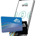 Smartphone with ORCA cards. Courtesy of ORCA.