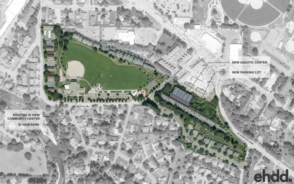 Image courtesy of Si View Parks
Proposed location of new $30 million aquatic facility in North Bend.