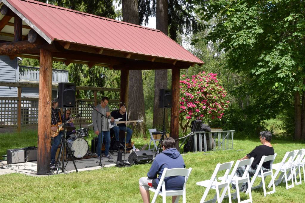 A Band plays a Taylor Quigley Park on Fall City Days.