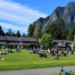 Residents enjoy the sunshine in Si View Park during the North Bend Farmers Market on June 23.