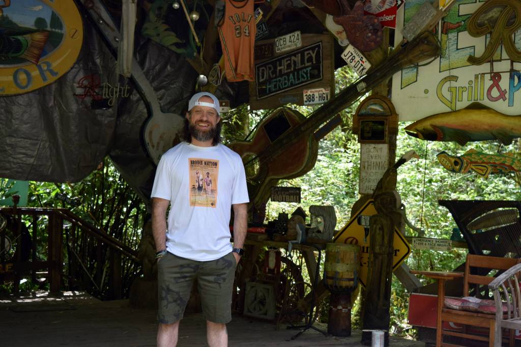 Morgan Henley poses on the stage at Club Tolt, home of the BrodieNation music festival. Photo by Conor Wilson/Valley Record