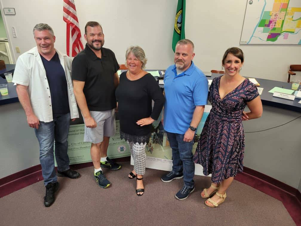Courtesy photo. The Carnation City Council. From left: Tim Harris, Dustin Green, Mayor Kim Lisk, Deputy Mayor Jim Ribail, Adair Hawkins.