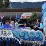 Members of Mount Si Lutheran Church perform during the Festival at Mt. Si Grand Parade. Photo Conor Wilson/Valley Record.