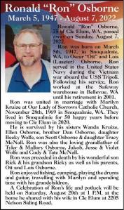Ronald "Ron" Osborne | Obituary