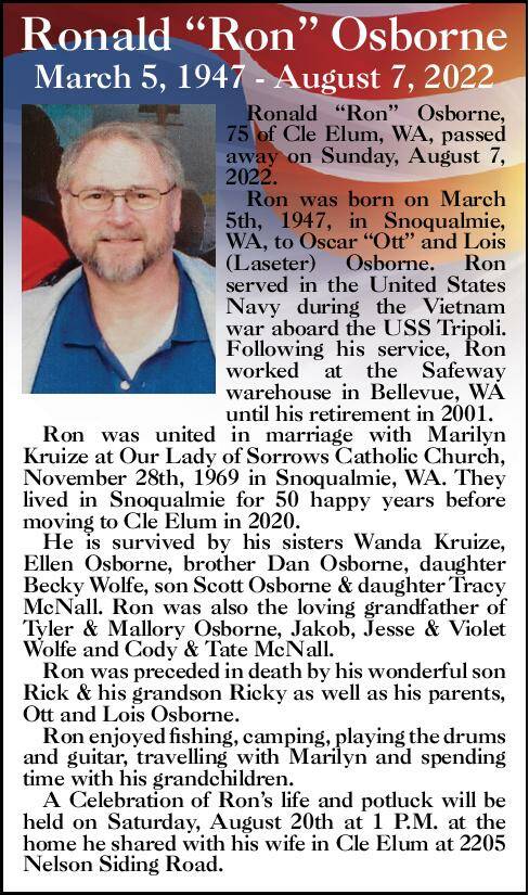 Ronald "Ron" Osborne | Obituary