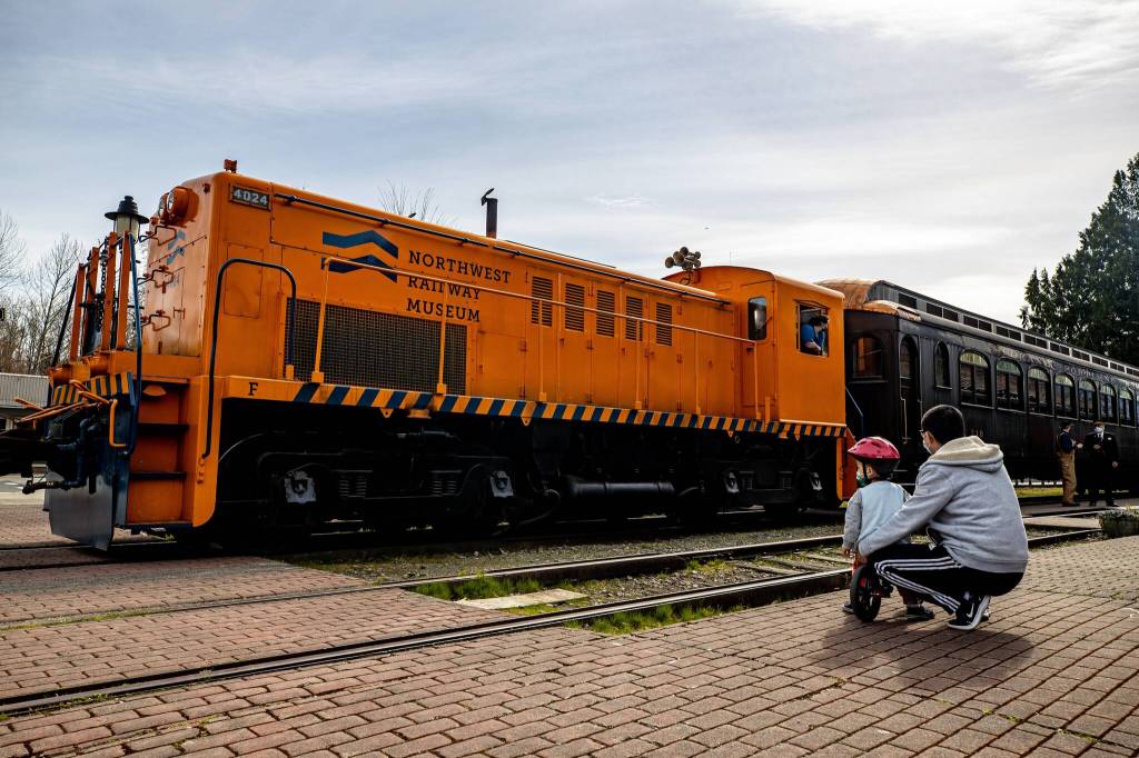 A train outside the Northwest Railway Museum. Courtesy Photo.