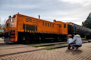 A train outside the Northwest Railway Museum. Courtesy Photo.
