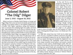 Colonel Robert "The Dilg" Dilger | Obituary