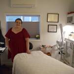 Photo by Conor Wilson/Valley Record
Sarah Green poses in her home studio at Sweet Honey Esthetics.