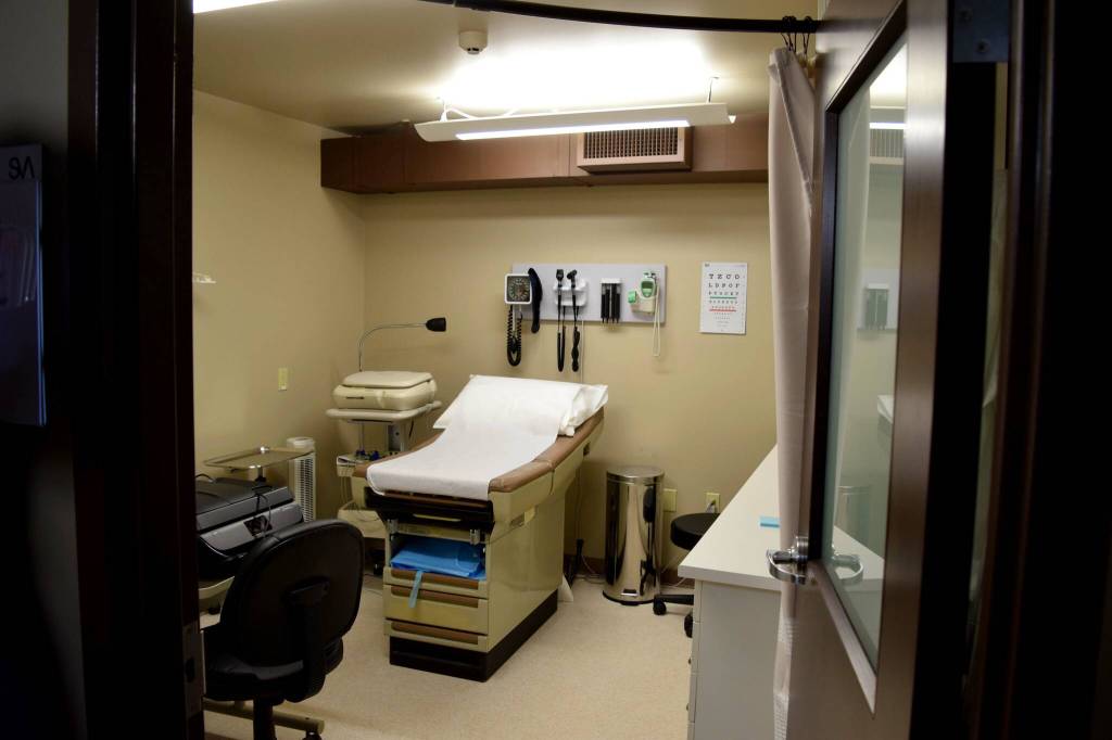 The exam room at Fall Citys CarePoint Clinic. Photo Conor Wilson/Valley Record.