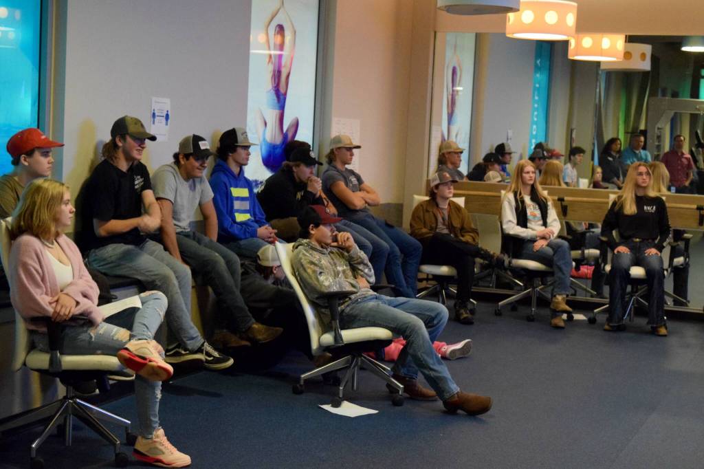 Mount Si CTE students listen to a presentation about Technical Glass Products (Allegion) on Oct. 7. Photo Conor Wilson/ Valley Record.