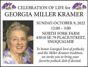Georgia Miller Kramer | Obituary