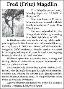 Fred (Fritz) Magdlin | Obituary