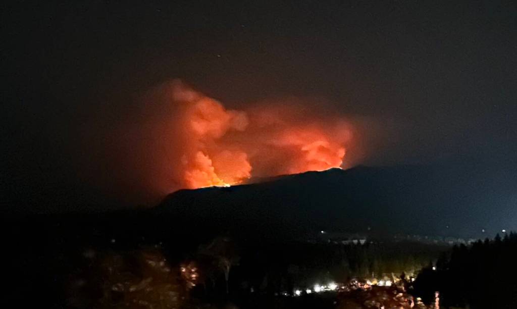 A photo of the Loch Katrine Fire taken from Snoqualmie Ridge. Photo courtesy of Calder Productions.