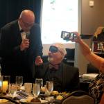 Clark Roberts explains how to eat without sight, as guests participate in Dining in the Dark. Photo by Conor Wilson/Valley Record