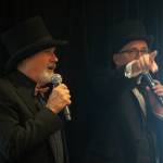 Clark Roberts and Larry Snyder auction items off to benefit Ultimate Vision. Photo by Conor Wilson/Valley Record.