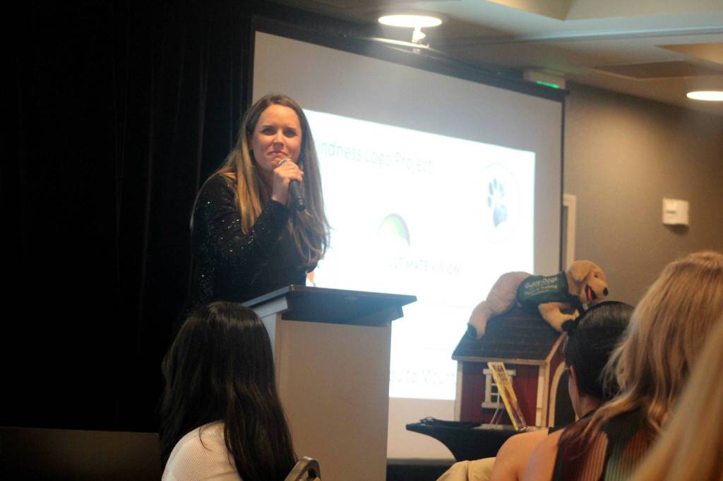 Former North Bend Elementary School Teacher, Jenny Ketner speaks about the impact Ultimate Vision has had on her confidence. Photo by Conor Wilson/Valley Record