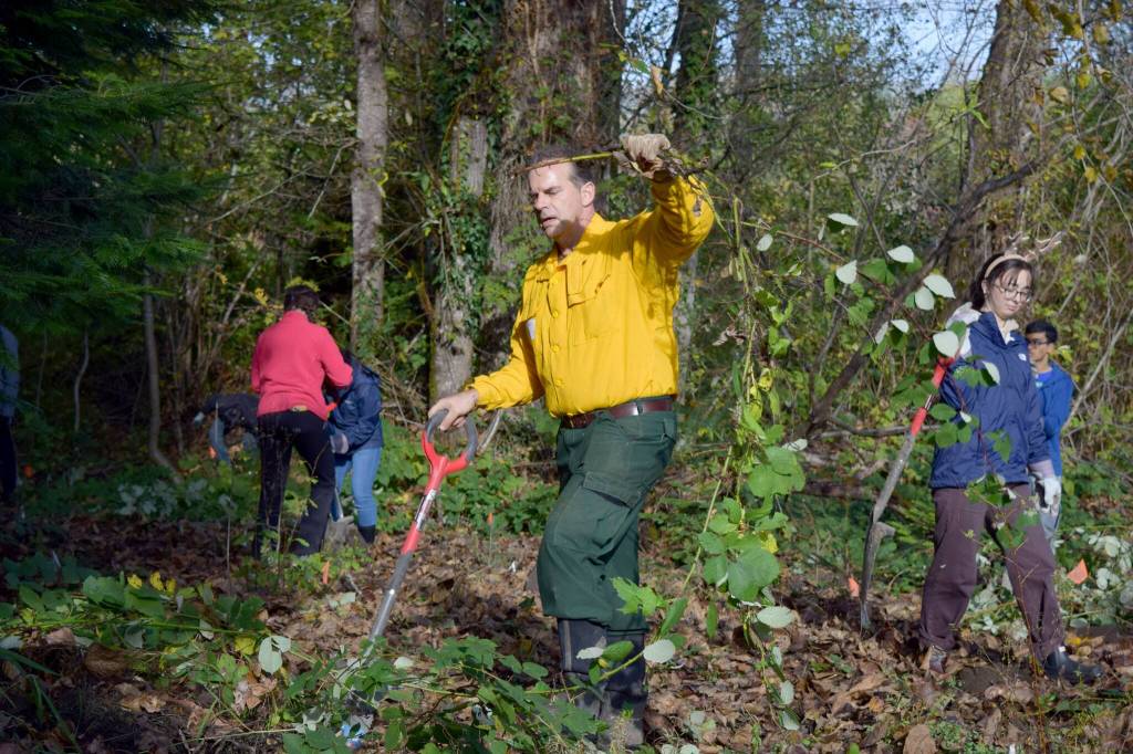 Mount Si science teacher and Green Team advisor Andrew Rapin. Photo Conor Wilson/Valley Record.