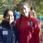 Mount Si Green Team members Savonnah Mitchell and Jasmine Lao at a Kimball Creek clean-up on Oct. 29. Photos by Conor Wilson/Valley Record