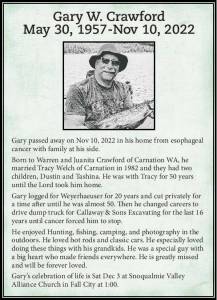Gary W. Crawford | Obituary