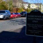 A no parking sign along Frontier Avenue in Snoqualmie Ridge. Photo by Conor Wilson/Valley Record.
