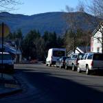 The entrance to Panorama Apartments at the end of Frontier Street. Photo by Conor Wilson/Valley Record