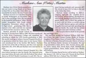Marlane Ann (Ortis) Martin | Obituary