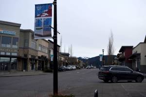 Businesses on Center Blvd. Southeast in Snoqualmie. Photo by Conor Wilson/Valley Record
