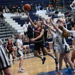 Freshman Zada White goes for a lay-up in the Wildcats win over Glacier Peak on Feb. 10. Photo Courtesy of Calder Productions.