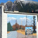 A mural on the back of Twedes in North Bend done by Bruce Edwards of Magi-Graphics. Photo William Shaw/Valley Record.