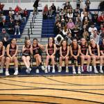 The Mount Si girls basketball team poses for a photo before playing Bellarmine Prep on Feb. 25. Photo courtesy of Calder Productions.