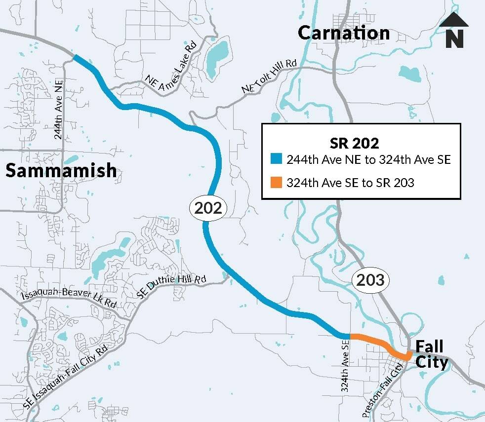 Map of the SR 202 Corridor Study Project area. Courtesy image.
