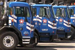 File photo
A line of Republic garbage trucks.