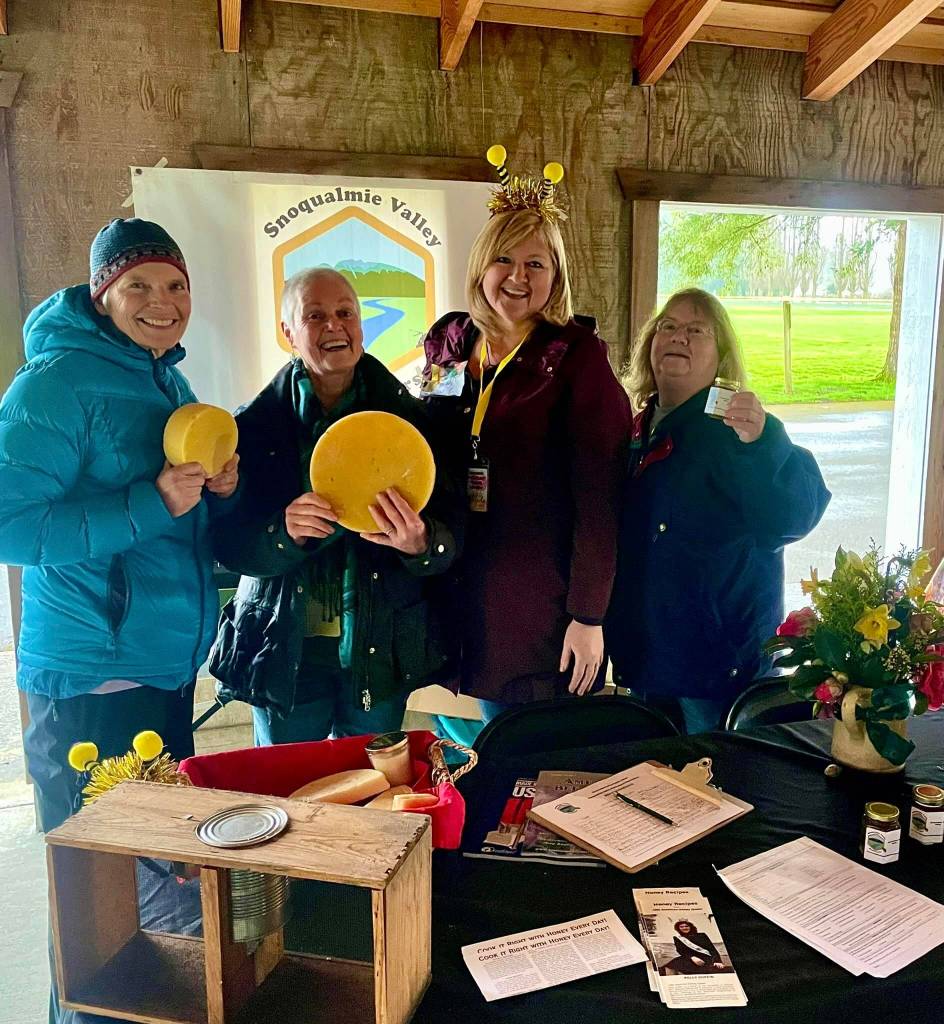 Courtesy photo.
The Snoqualmie Valley Beekeepers Association can often be spotted at local events, such as Snoqualmie Days and Fall City Days, where the organizations members share their passion with the community, selling their honey that was extracted directly from their backyard hives.
