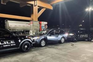 A stolen car at The Snoqualmie Ridge Safeway in 2022. Courtesy photo.