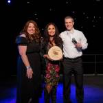 Debbie Zaragoza (middle) owner of Infusion Bar and Grill poses with SnoValley Chamber CEO Kelly Coughlin (left) and Chamber Board President Michael Hughes. Courtesy photo/Veronica Frost Photography
