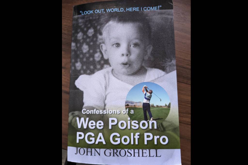 The cover of John Groshells memoir, Confessions of a Wee Poison PGA Golf Pro.